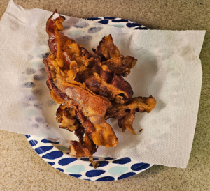 Crispy table bacon