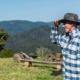 Man Wearing Blue and White Checked Sport Shirt and Black Hat